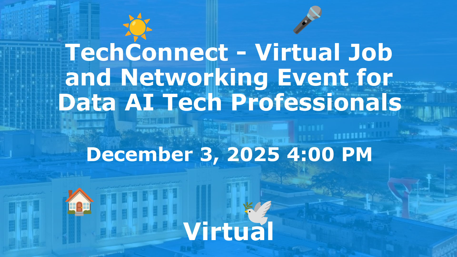 TechConnect - Virtual Job and Networking Event for Data AI Tech Professionals event image